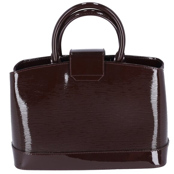 Louis Vuitton Mirabeau PM Epi Electric Handbag M40454 Prunnu Burgundy - Picture 4 of 8